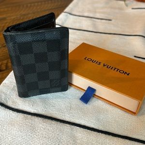 100% authentic - Louis Vuitton Bifold Men’s Card Case - Damier Graphite